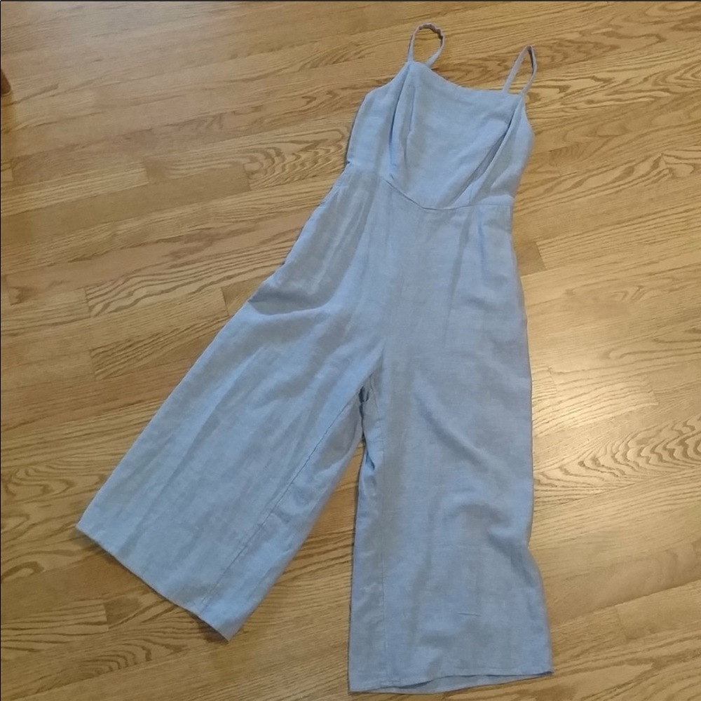 NWT Old Navy square neck linen jumpsuit SMALL